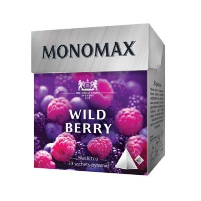 Чай чорний 2г*20, пакет, WILD BERRY, МОNОМАХ