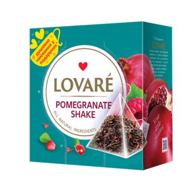 Чай чорний 2г*15, пакет, "Pomegranate Shake", LOVARE