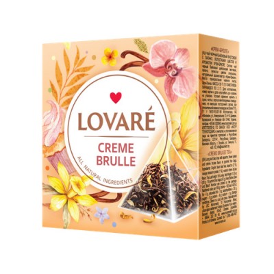 Чай чорний 2г*15, пакет, "Crème Brulee", LOVARE