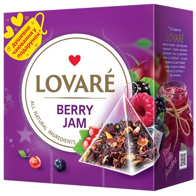 Чай квітковий 2г*15, пакет, "Berry Jam", LOVARE