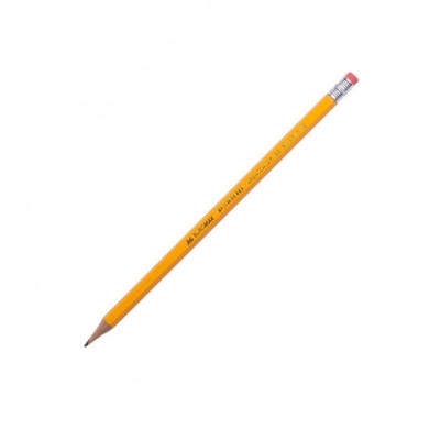 Олівець графітовий JOBMAX НВ, асорті, з гумкою