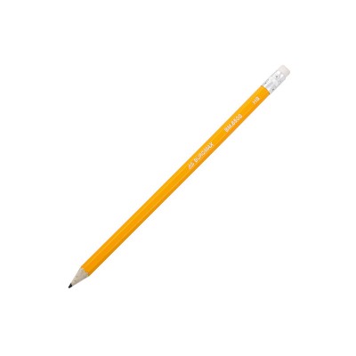 Олівець графітовий HB, жовтий, з гумкою,  JOBMAX
