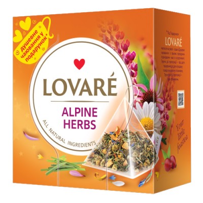 Чай трав'яний 2г*15, пакет, "Alpine herbs", LOVARE