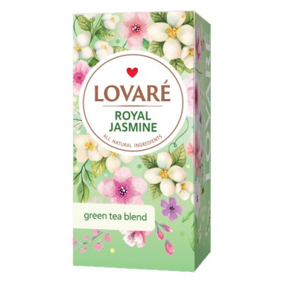 Чай Lovare Royal Jasmine зелений з жасмином, (24 пак  х 1,5 г)