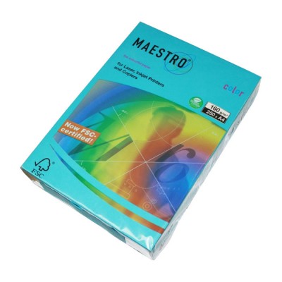 Папір Maestro Color, А4, 160 г/м2, 250 арк. (блакитний)