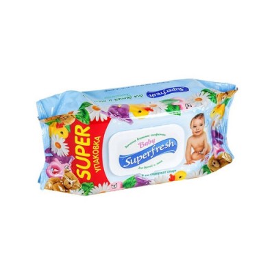 Серветки вологі SuperFresh 72шт Антибактер. з клапаном, -700,-701