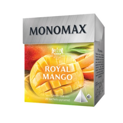 Чай зелений 1.5г*20, пакет, ROYAL MANGO, МОNОМАХ