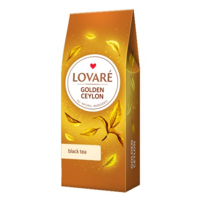 Чай чорний 80г, лист, "Golden Ceylon", LOVARE