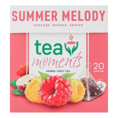 Чай Tea Moments «Літня Мелодія» 34 г (20 пір *1,7) з суданської троянди (каркаде)