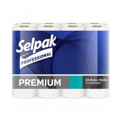 Туал. папір SELPAK Pro. Premium 3шар/150відр,18,6м 24рул. целюл. білий супер-32761820