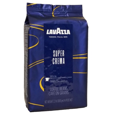 Кава Lavazza Super Crema в зернах 1000гр