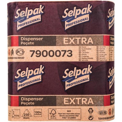 Рушник-вкладиш Selpak Pro. Extra  21,5*23см 2шар. 200шт целюлоза