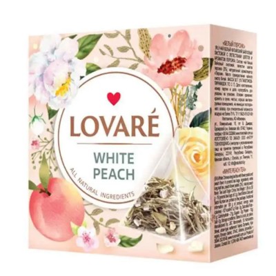 Чай білий 2г*15, пакет, "White Peach", LOVARE