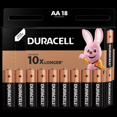 DURACELL Basic AA батарейки алк. 1.5V LR6 18шт Бельгія