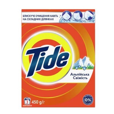 Пральн. пор. TIDE альп. свіжість автомат 450г Укр